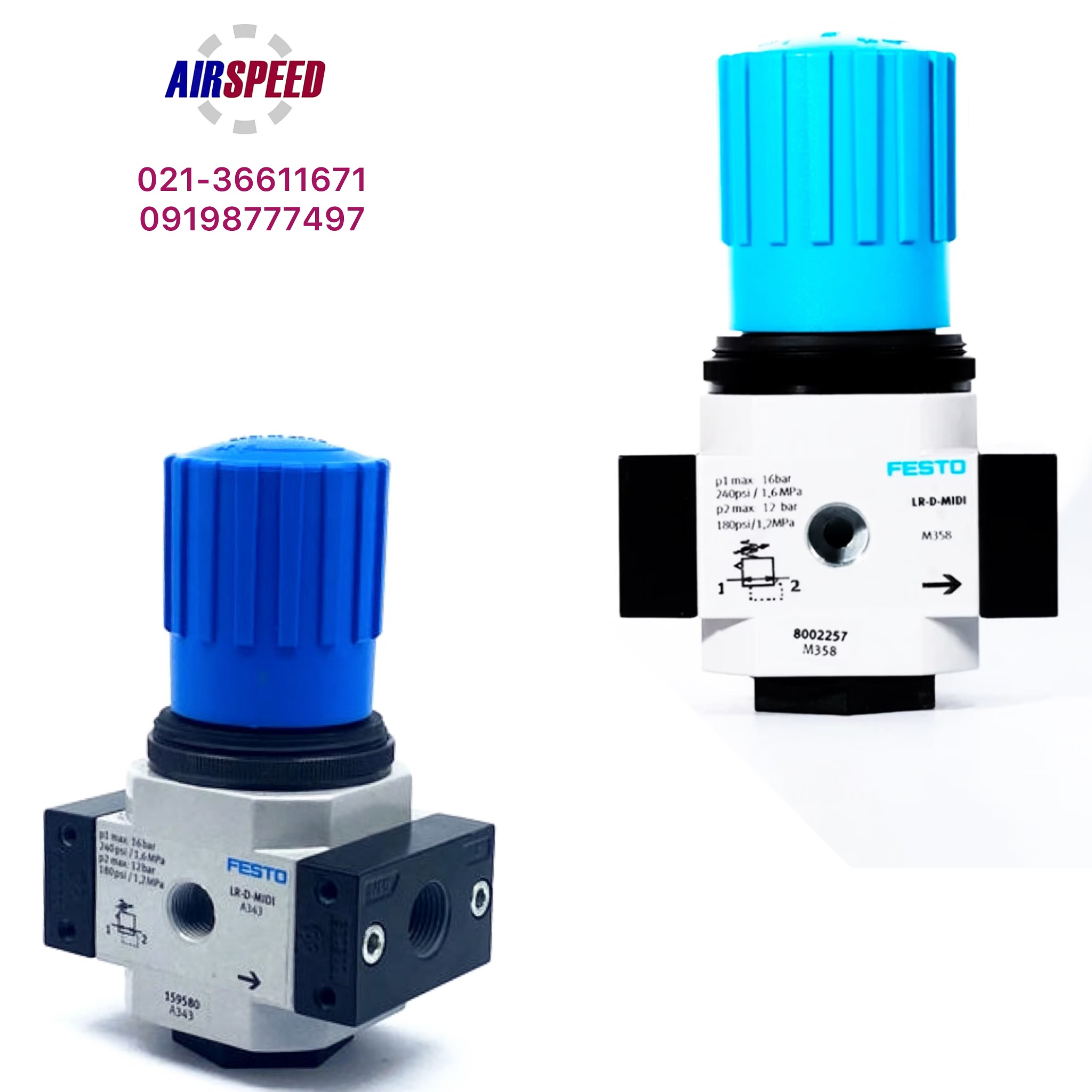 رگلاتور پنوماتیک فستو LR 1/4-D-MINI پارت نامبر 159635